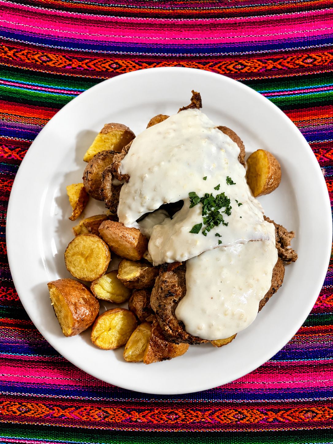 Lomo de Llama a la Salsa Blanca